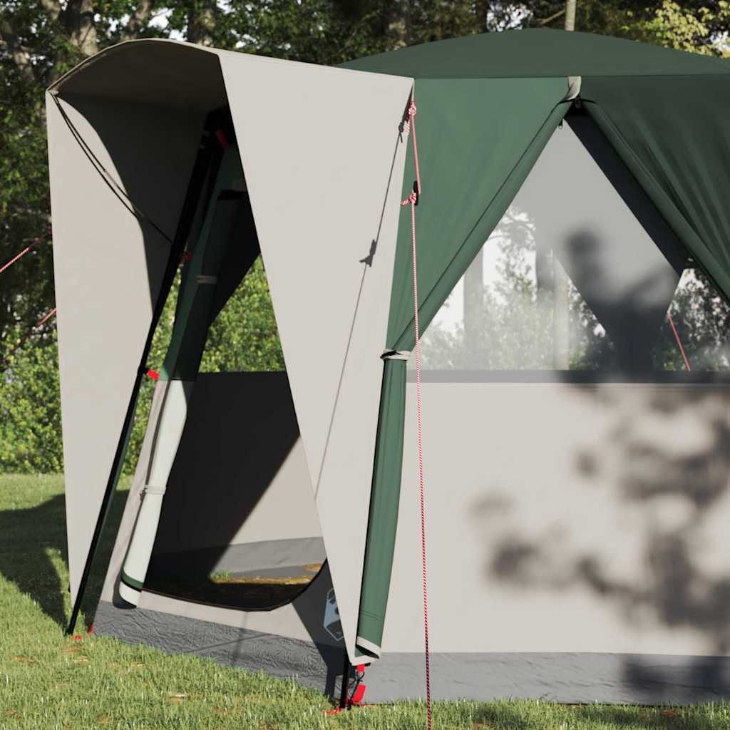 Hytte Telt For 3 Personer Grønn Og Hvit 320 X 320 X 203 Cm