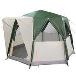 Hytte Telt For 3 Personer Grønn Og Hvit 320 X 320 X 203 Cm