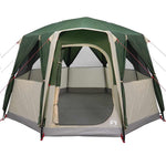 Hytte Telt For 3 Personer Grønn Og Hvit 320 X 320 X 203 Cm