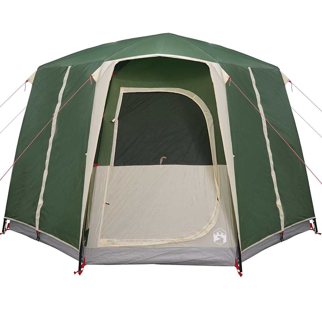Hytte Telt For 3 Personer Grønn Og Hvit 320 X 320 X 203 Cm
