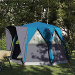 Hytte Telt For 3 Personer Med Tak Blå Og Grå 320 X 320 X 203 Cm