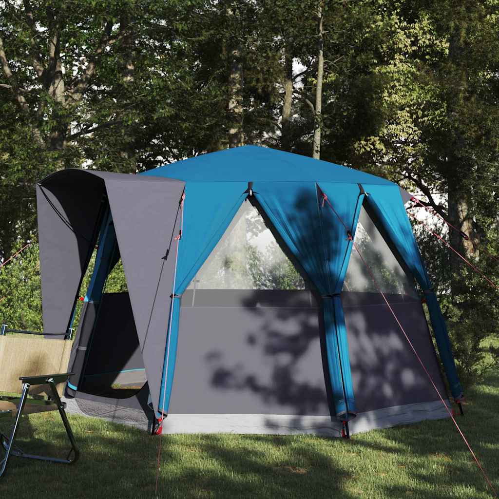 Hytte Telt For 3 Personer Med Tak Blå Og Grå 320 X 320 X 203 Cm