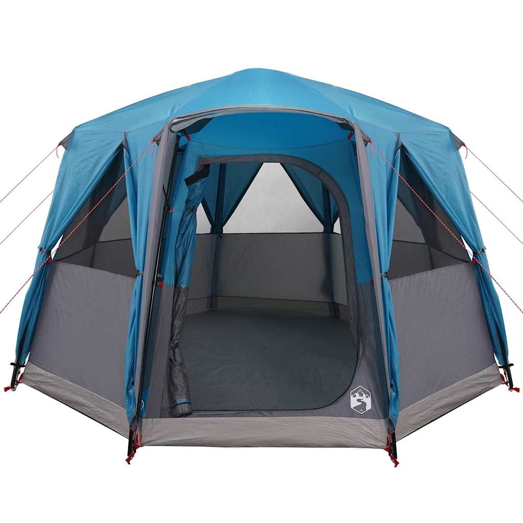 Hytte Telt For 3 Personer Med Tak Blå Og Grå 320 X 320 X 203 Cm