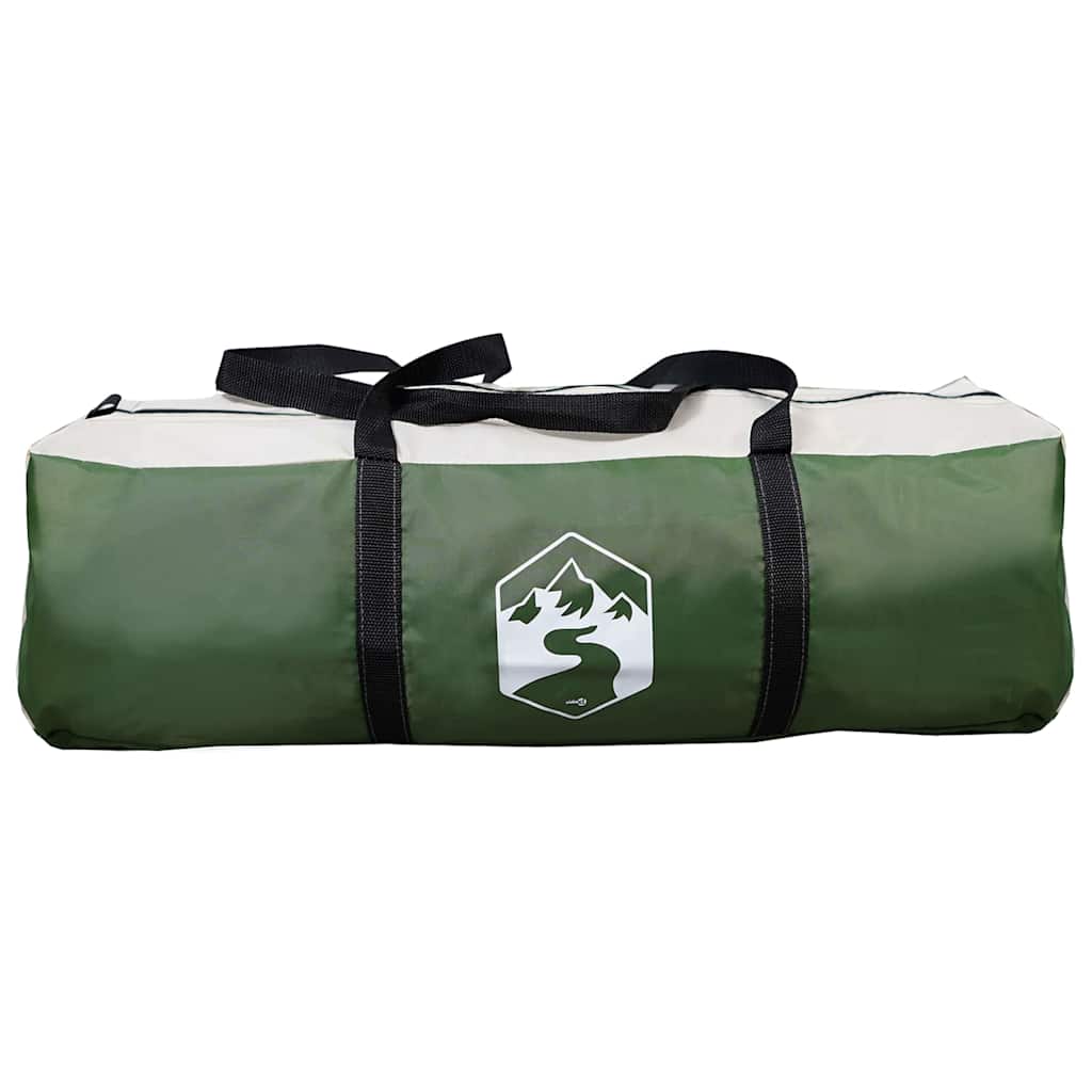 Tunnel Telt 5-Person Med Tak Grønn Og Hvit 805 X 405 X 211 Cm