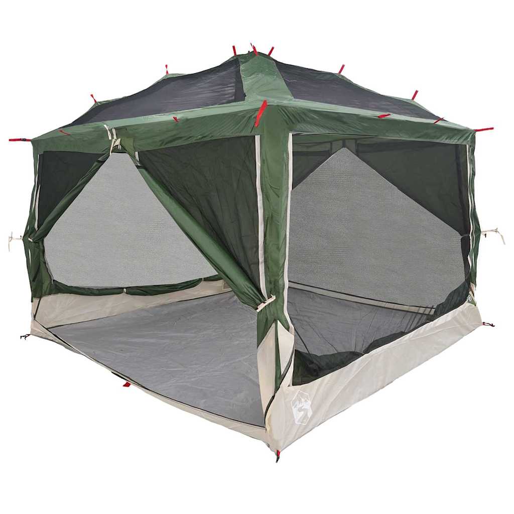 Innertelt 7-Person Med Tak Grønn Og Grå 300 X 300 X 250 Cm