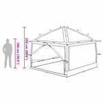 Innertelt 7-Person Med Tak Blå Og Grå 300 X 300 X 250 Cm