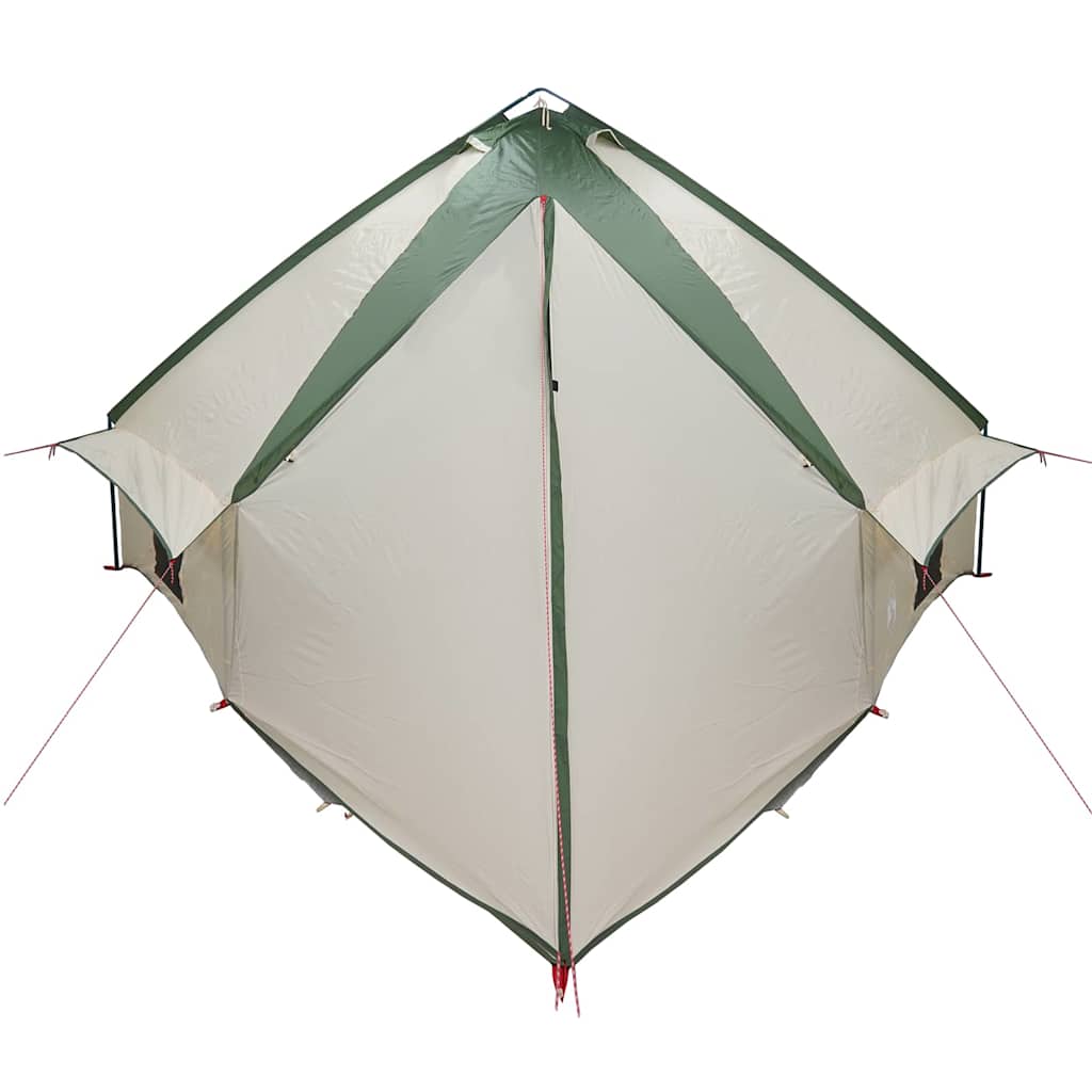 Teepee Tent 10-Person Med Tak Grønn Og Hvit 567 X 470 X 242 Cm