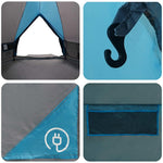 Teepee Telt For 10 Personer Blå Og Grå 567 X 470 X 242 Cm
