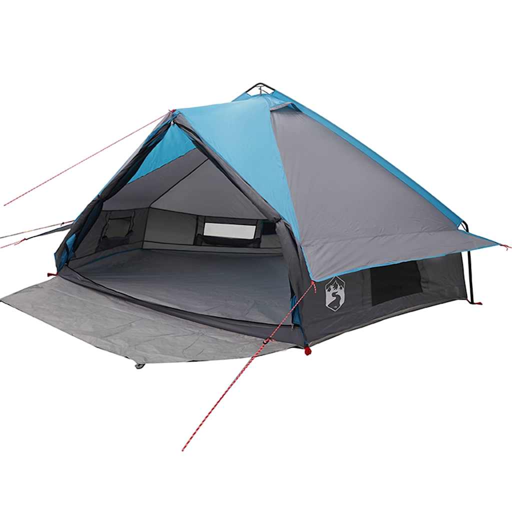 Teepee Telt 8-Personer Med Tak Blå Og Grå 490 X 410 X 210 Cm