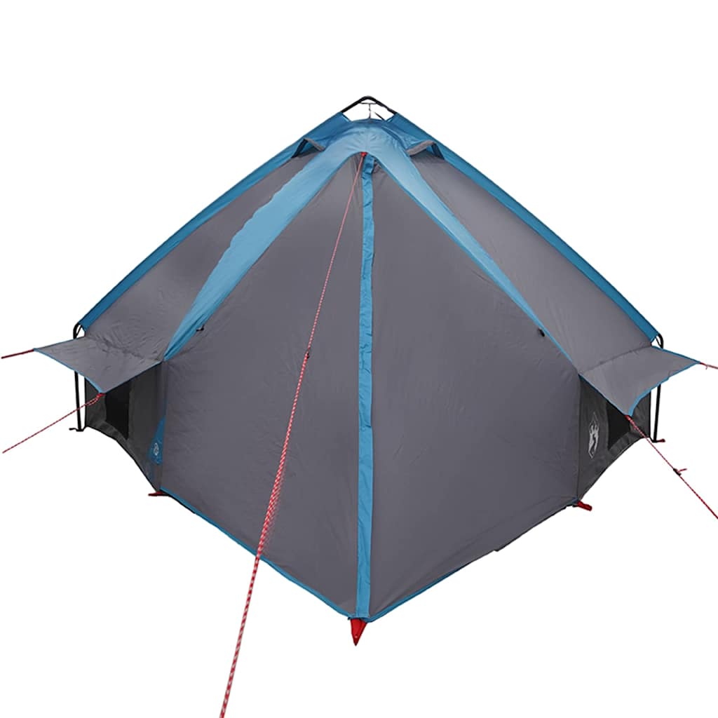 Teepee Telt 8-Personer Med Tak Blå Og Grå 490 X 410 X 210 Cm
