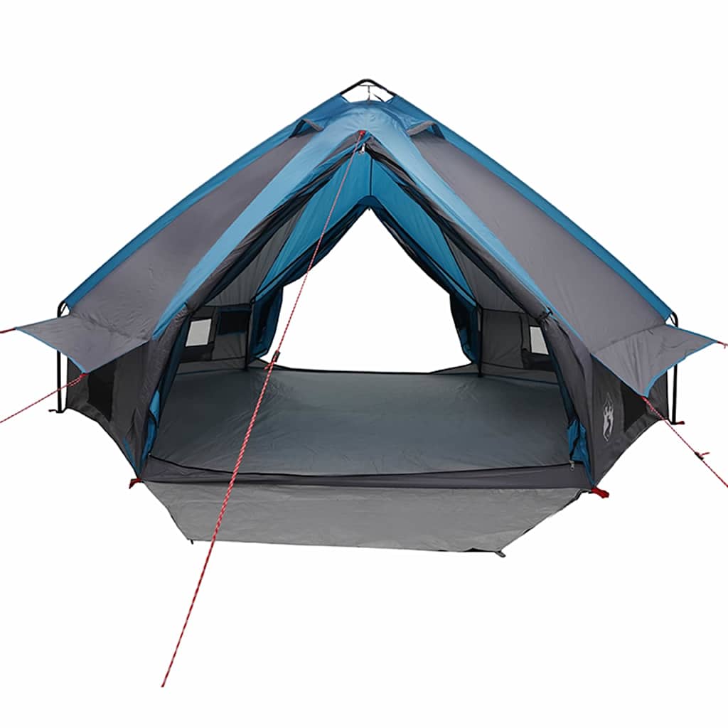 Teepee Telt 8-Personer Med Tak Blå Og Grå 490 X 410 X 210 Cm