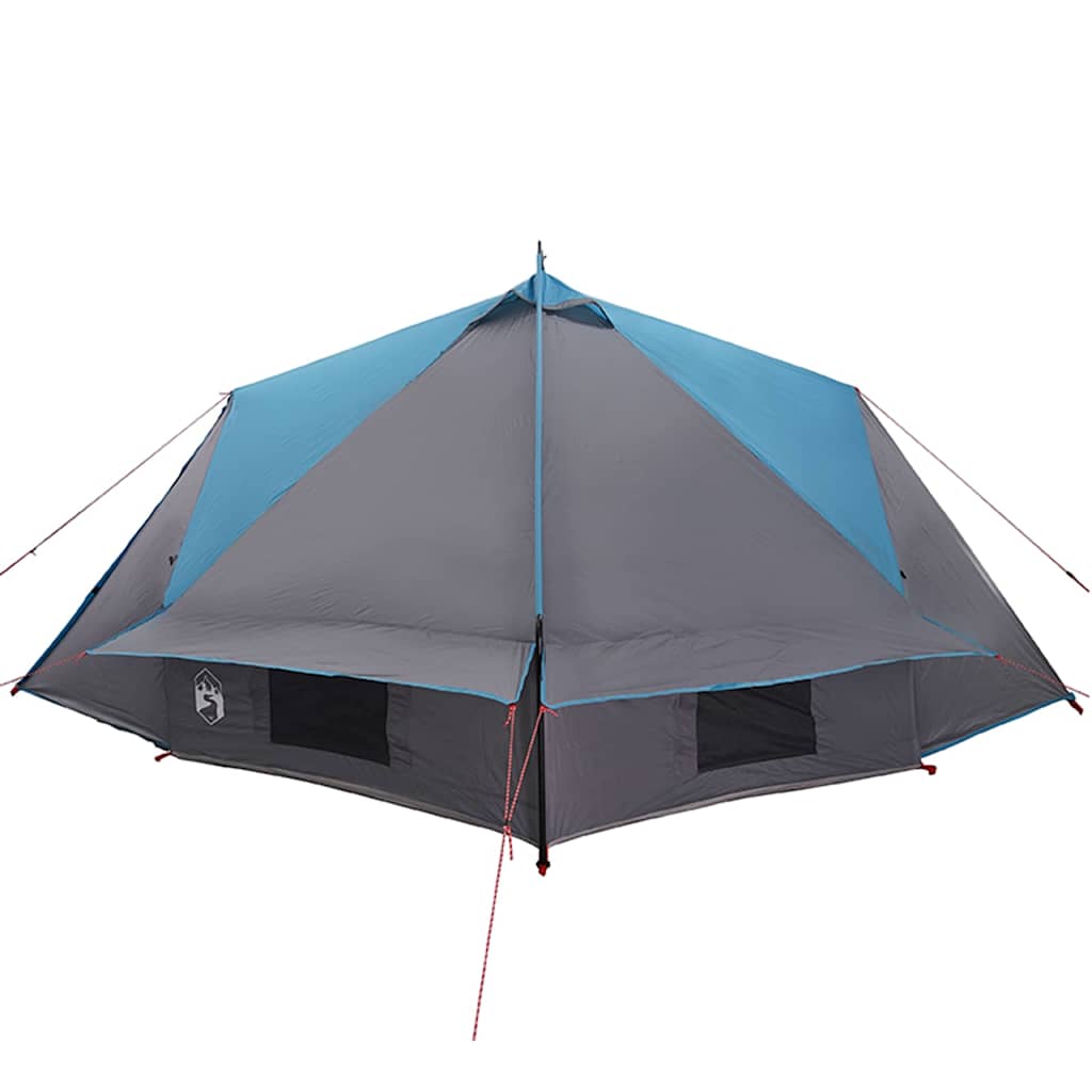 Teepee Telt 8-Personer Med Tak Blå Og Grå 490 X 410 X 210 Cm