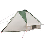 Teepee Tent 6-Person Med Tak Grønn Og Hvit 431 X 366 X 185 Cm