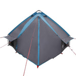 Teepee Tent 6-Person Med Tak Blå Og Grå 431 X 366 X 185 Cm