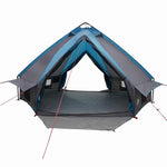 Teepee Tent 6-Person Med Tak Blå Og Grå 431 X 366 X 185 Cm