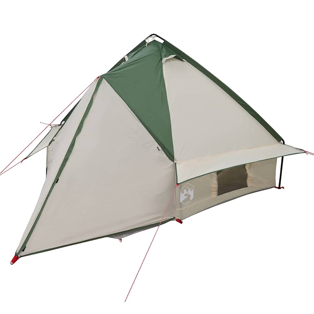 Teepee Telt 4-Person Med Tak Grønn Og Grå 388 X 320 X 169 Cm