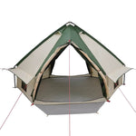 Teepee Telt 4-Person Med Tak Grønn Og Grå 388 X 320 X 169 Cm