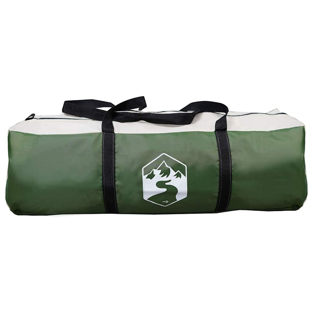 Familietelt For 20 Personer Grønn Og Hvit 745 X 700 X 217 Cm
