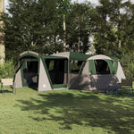 Familietelt For 20 Personer Grønn Og Hvit 745 X 700 X 217 Cm