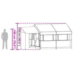Familietet 4-Personer Med Tak Blå Og Grå 324 X 255 X 230 Cm
