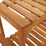 Boblebad Område Brun 255 X 255 X 55,5 Cm Solid Akasietre