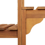 Boblebad Område Brun 255 X 255 X 55,5 Cm Solid Akasietre
