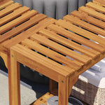 Boblebad Område Brun 255 X 255 X 55,5 Cm Solid Akasietre