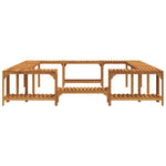 Boblebad Område Brun 255 X 255 X 55,5 Cm Solid Akasietre