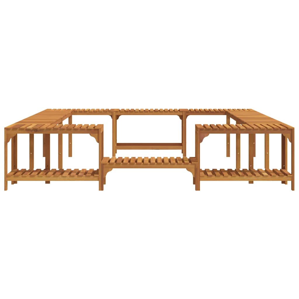 Boblebad Område Brun 255 X 255 X 55,5 Cm Solid Akasietre