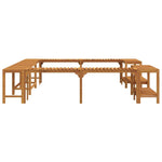 Boblebad Område Brun 255 X 255 X 55,5 Cm Solid Akasietre