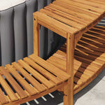 Boblebad Område Brun Ø255 X 55,5 Cm Solid Akasietre