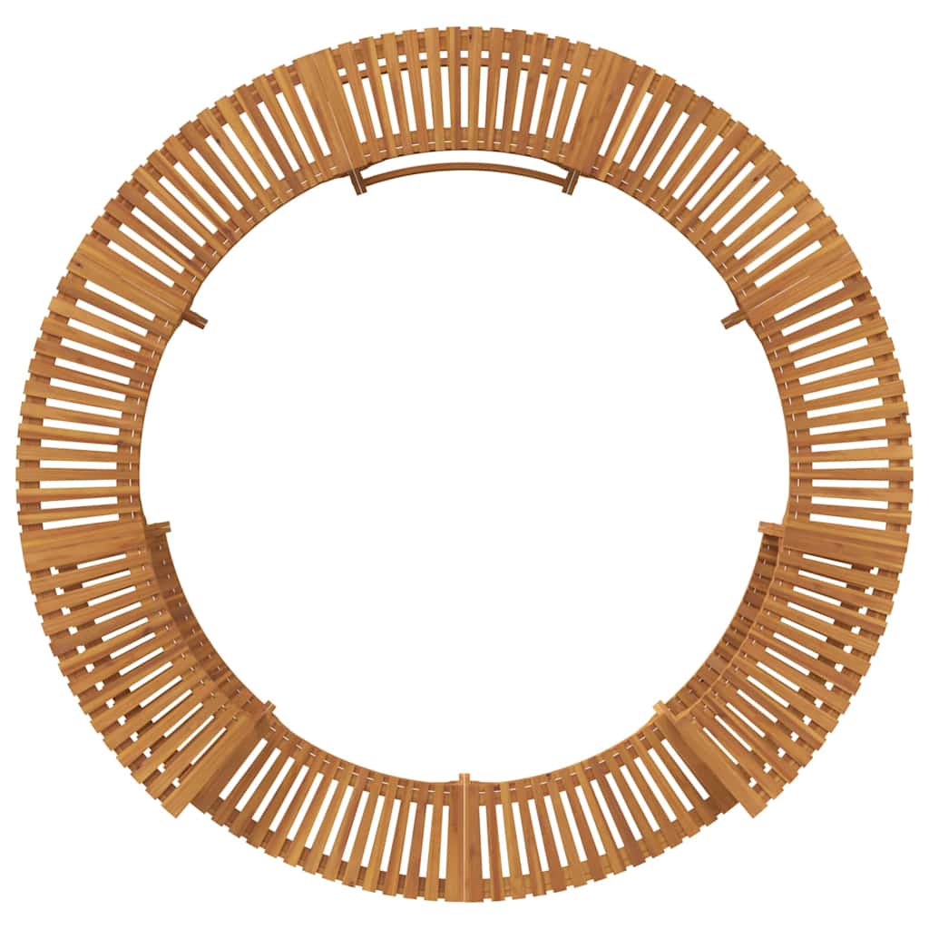 Boblebad Område Brun Ø255 X 55,5 Cm Solid Akasietre