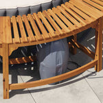 Boblebad Område Brun Ø275 X 55,5 Cm Solid Akasietre
