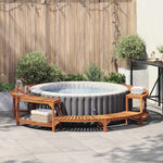 Boblebad Område Brun Ø275 X 55,5 Cm Solid Akasietre