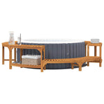 Boblebad Område Brun Ø275 X 55,5 Cm Solid Akasietre