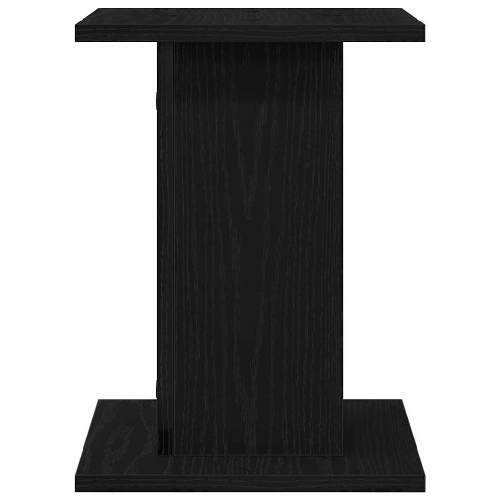 Høyttalerstativer 2 Pcs Svart Eik 30 X 30 X 40 Cm