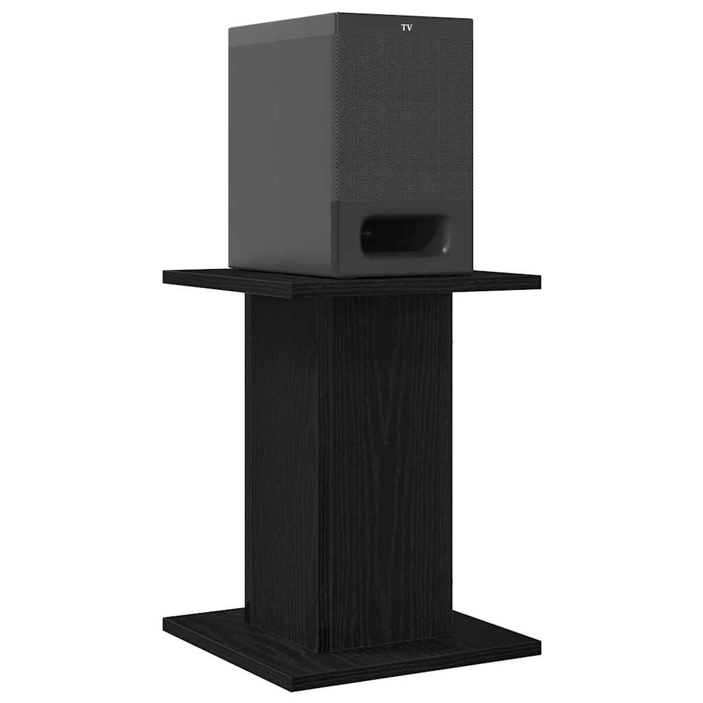 Høyttalerstativer 2 Pcs Svart Eik 30 X 30 X 40 Cm