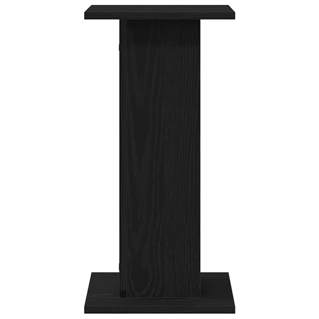 Høyttalerstativer 2 Pcs Svart Eik 30 X 30 X 60 Cm