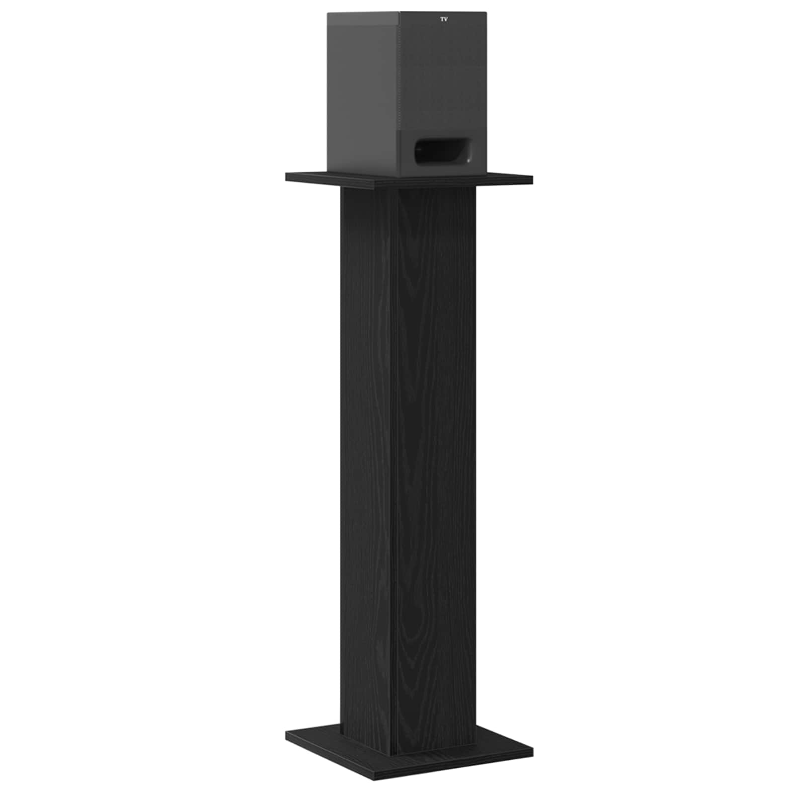 Høyttalerstativer 2 Pcs Svart Eik 30 X 30 X 95 Cm