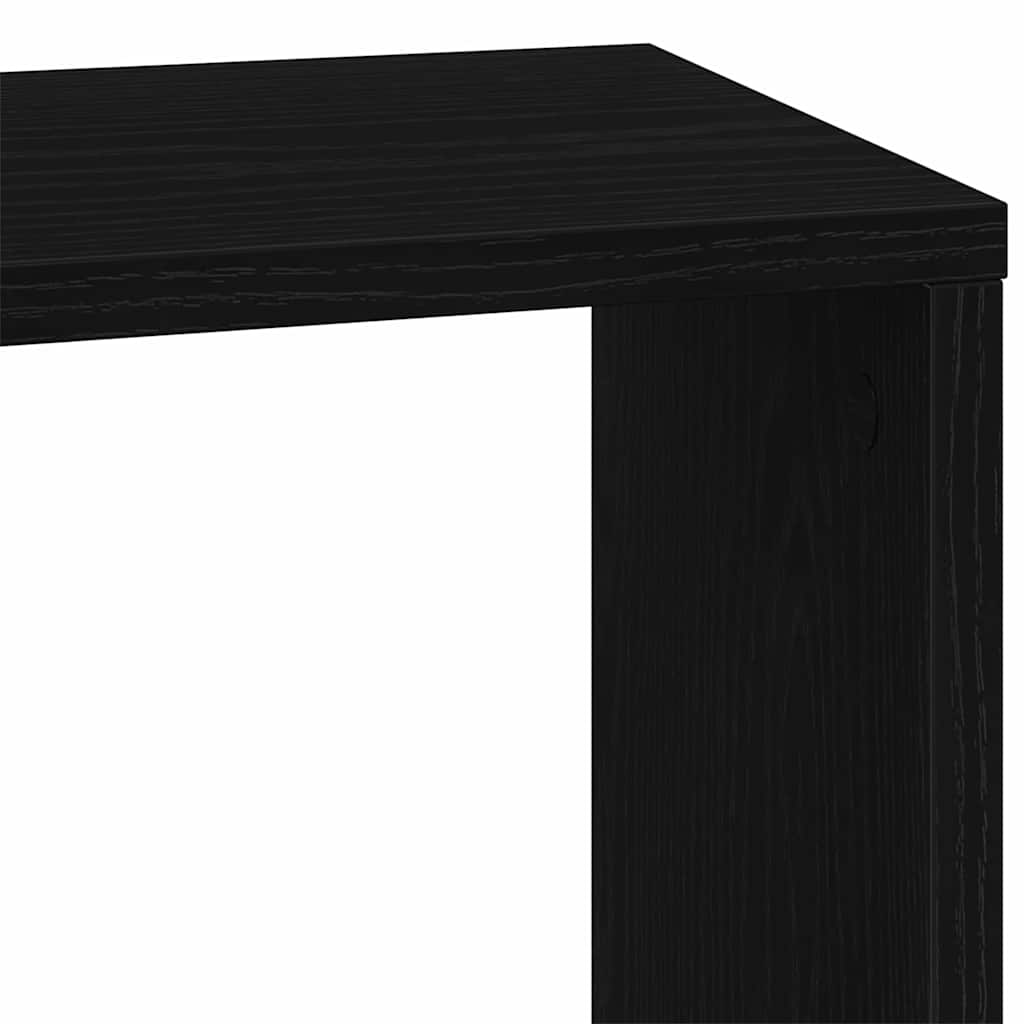 Bokhylle Svart Eik 45 X 23,5 X 162,5 Cm