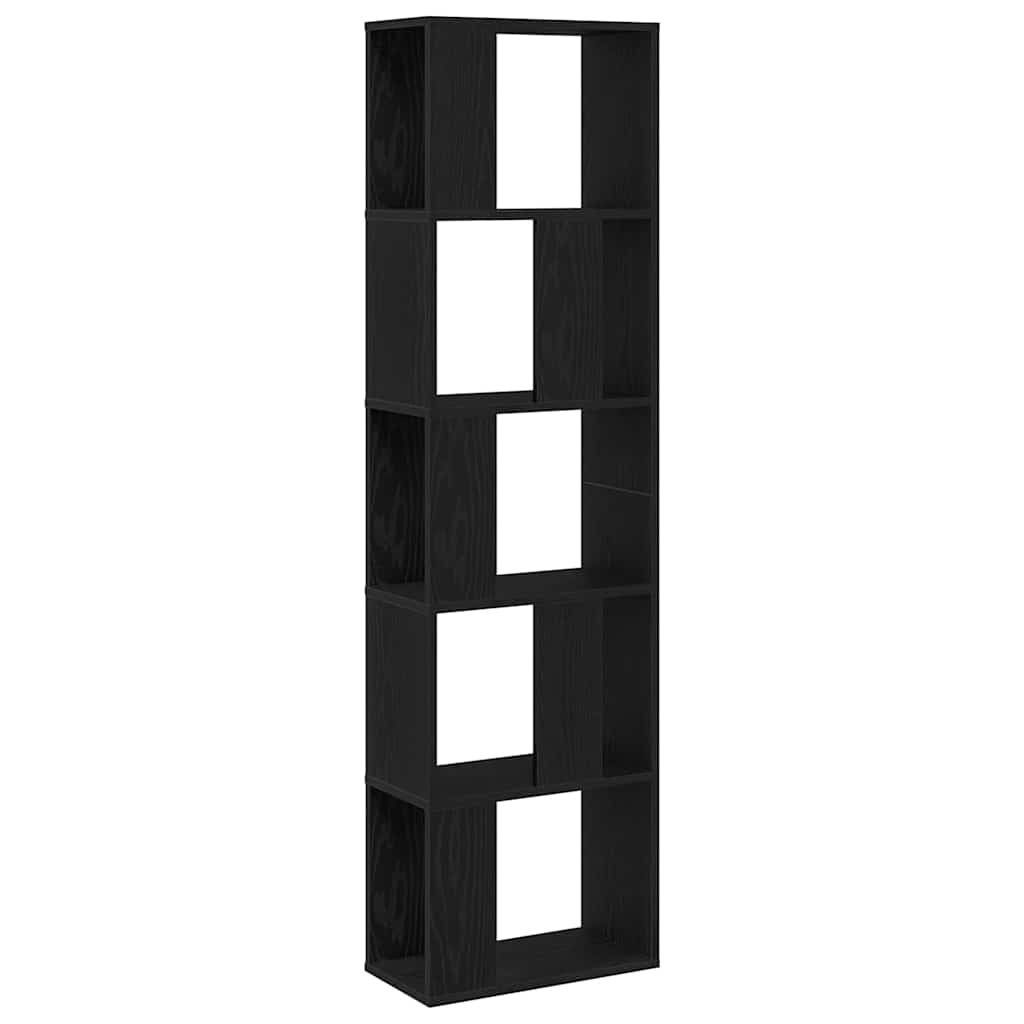 Bokhylle Svart Eik 45 X 23,5 X 162,5 Cm