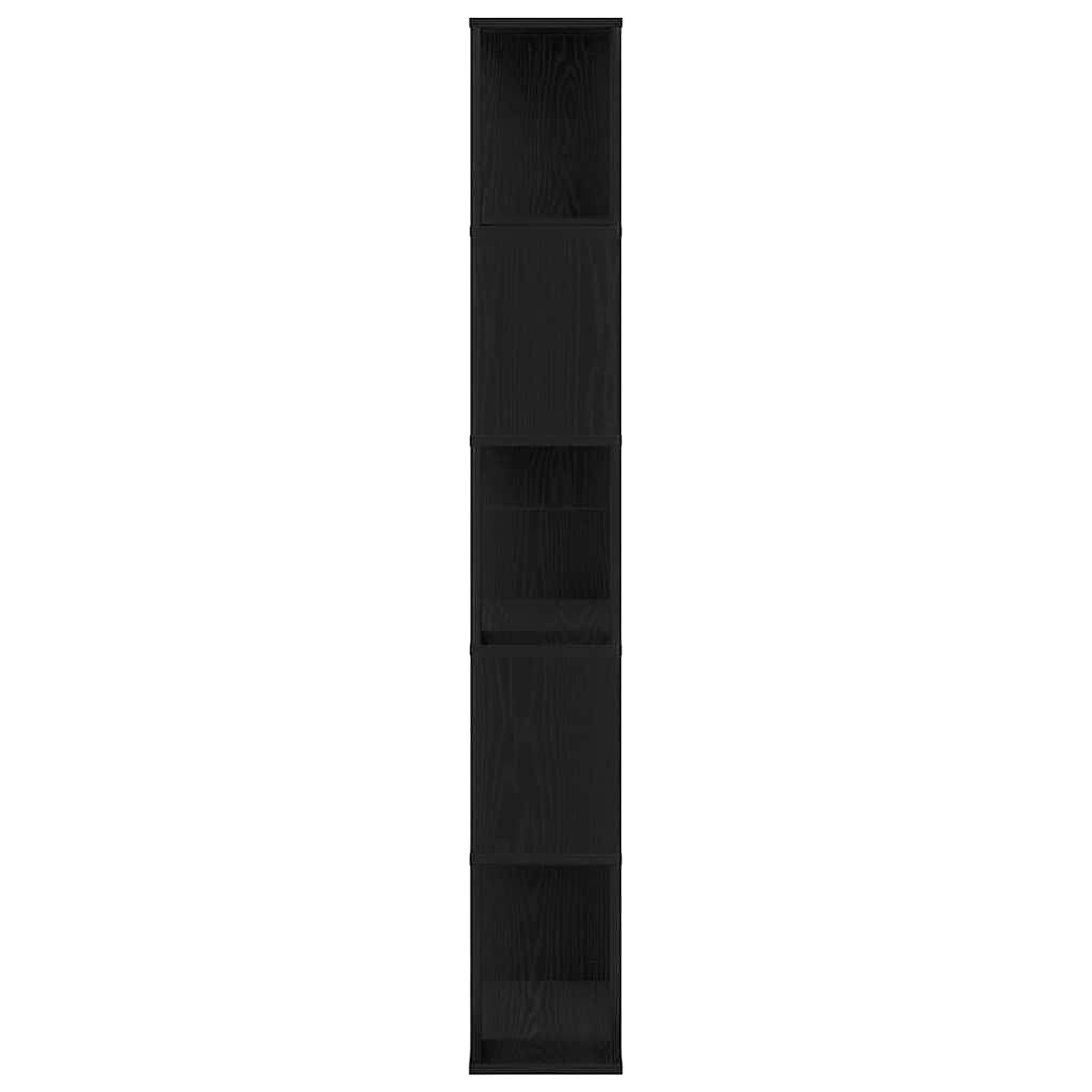 Bokhylle Svart Eik 45 X 23,5 X 162,5 Cm