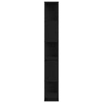 Bokhylle Svart Eik 45 X 23,5 X 162,5 Cm