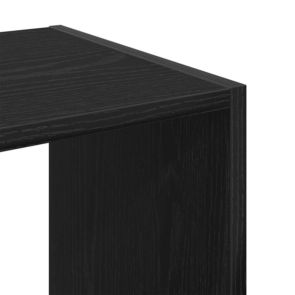 Bokhylle Svart Eik 68,5 X 32 X 68,5 Cm