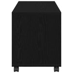 Avlastningsbord Svart Eik 72 X 33 X 42.5 Cm Konstruert Tre