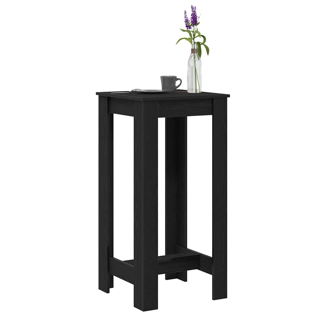 Barbord Svart Eik 51 X 50 X 103.5 Cm Konstruert Tre