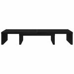 Skjermstativ Justerbar Svart Eik 60X24X10,5 Cm Konstruert Tre