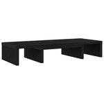 Skjermstativ Justerbar Svart Eik 60X24X10,5 Cm Konstruert Tre