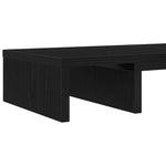Skjermstativ Justerbar Svart Eik 60X24X10,5 Cm Konstruert Tre