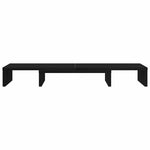 Skjermstativ Justerbar Svart Eik 80X24X10,5 Cm